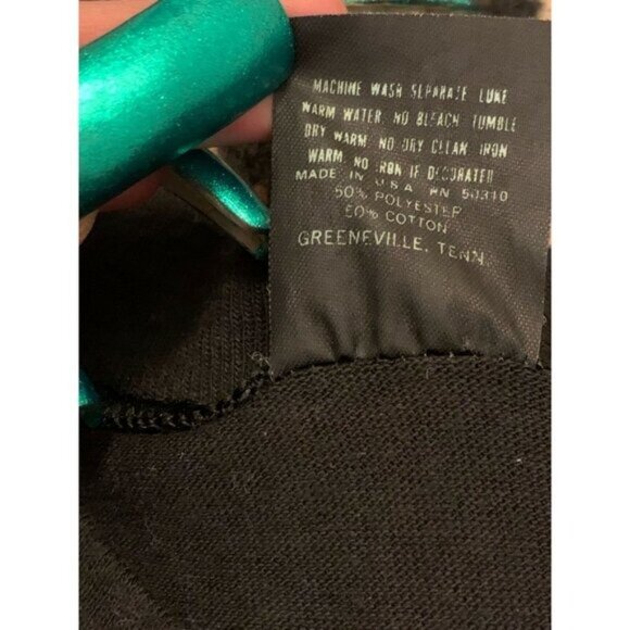 VINTAGE 1980s THE MISFITS EVILIVE CRIMSON GHOST BLACK TSHIRT Large SINGLE STITCH - Picture 7 of 8